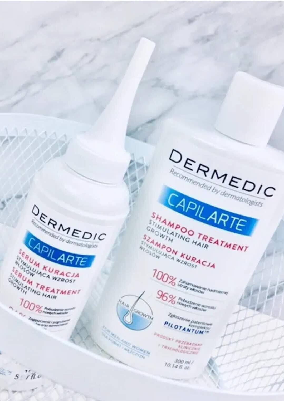 Dermedic Capilarte Serum 150Ml + Shampoo 300Ml Hair Growth Stimulating Treatment