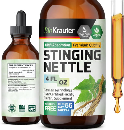 Stinging Nettle Tincture - Organic Nettle Root Extract Liquid - Urinary Health S