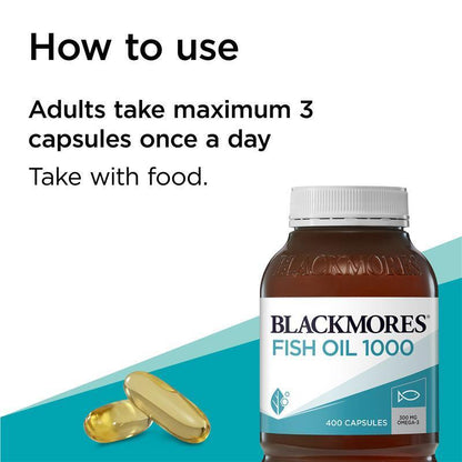 Blackmores Fish Oil 1000Mg 400 Capsules