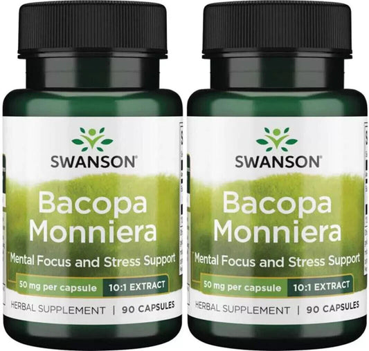 Swanson Bacopa Monniera 50Mg, 2X90 Capsules