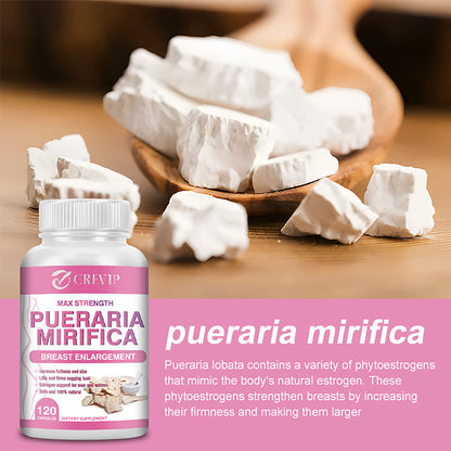 Pueraria Mirifica 1000Mg - Breast Enlargement Menopause Female Hormone Estrogen