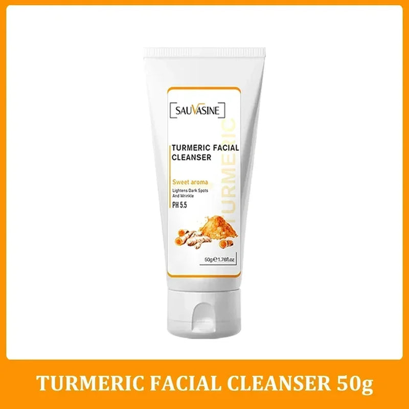 Turmeric Face Skin Care Set Facial Products Kits anti Acne Lighten Dark Spot Glowing Moisturizing Cream for Dark Skin