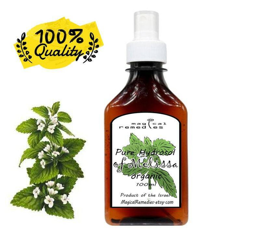 100% Organic Pure Hydrosol( Hydrolate) Flower Water Organic Plant Therapy 100Ml