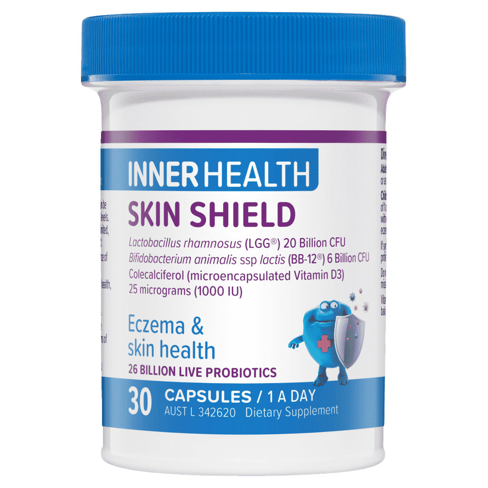 Inner Health Skin Shield 30 Capsules Previously Called Eczema Shield Probiotics