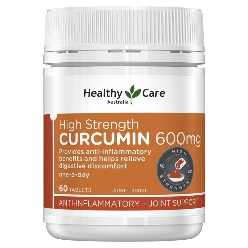 Healthy Care High Strength Curcumin 600Mg 60 Tablets