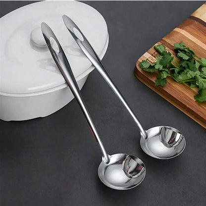 Stainless Steel Oil Separator Soup Ladle, Kitchen Fat Skimmer - Grease Strainer