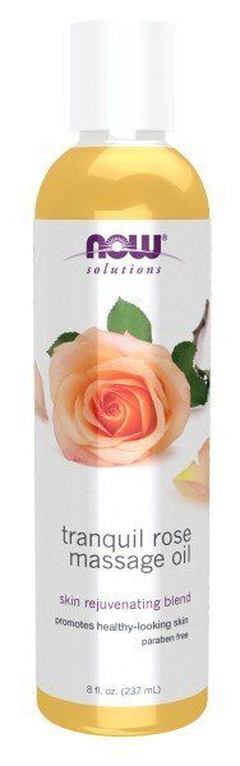 Solutions Tranquil Rose Massage Oil 8 Oz Oil