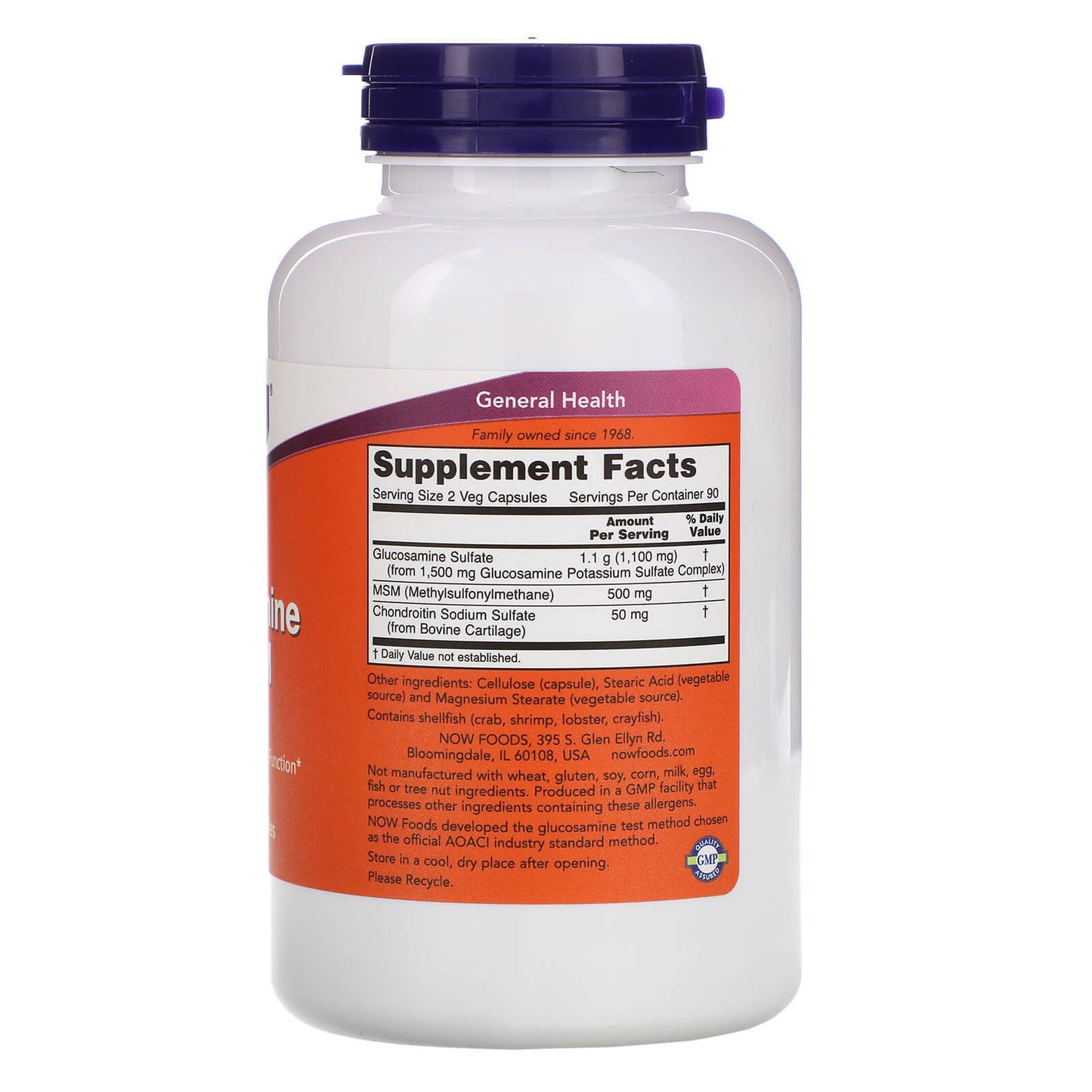 Glucosamine and MSM Vegetarian Capsules Joint Health