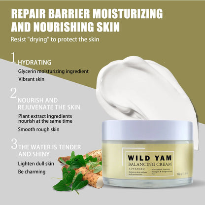 Chinese Yam Moisturizing Cream Can Moisturize and Moisturize the Face Fade Fine Lines and Tighten Face Cream Moisturizer