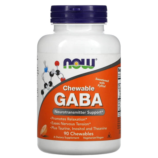 GABA Orange Flavor 90 Chewable Tablets Neurotransmitt