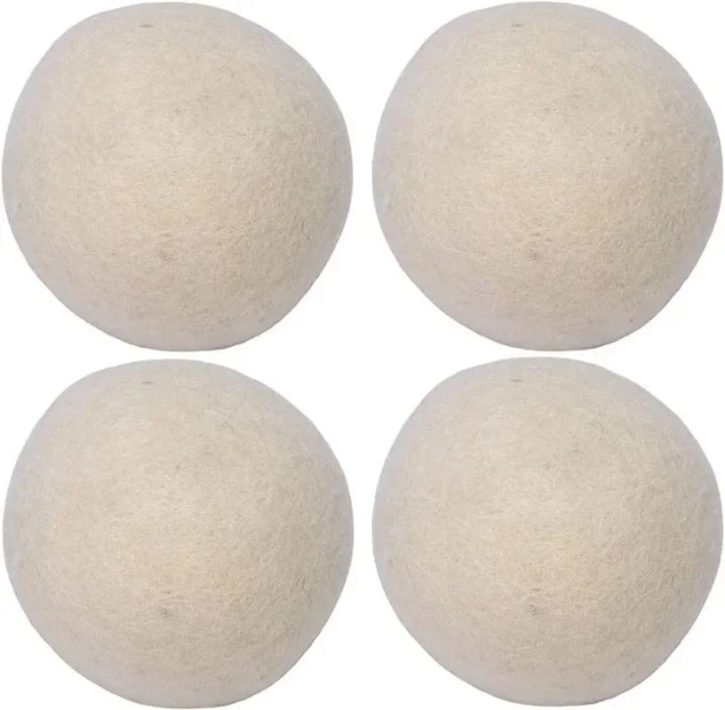 Reusable Wool Dryer Balls Natural Fabric Softener 6Cm New Zealand Wool