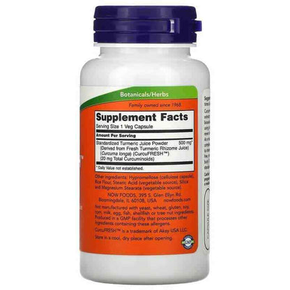 Curcufresh 60 Vegetarian Capsules Curcumin Juice Complex