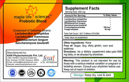 Probiotic Blend of Lactobacillus Acidophilus Rhamnosus Longum Boulardii 7