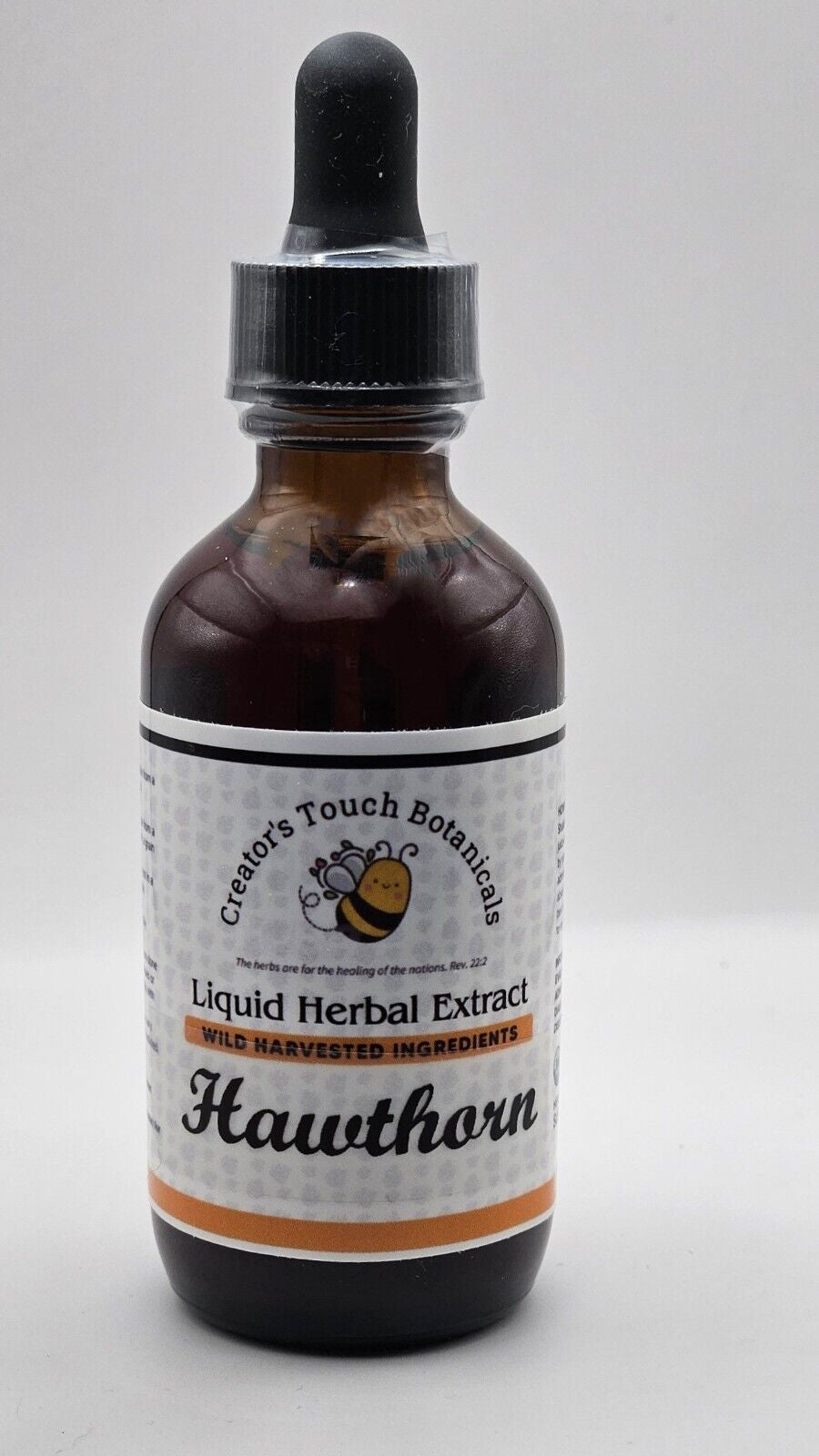 Hawthorn Berries Herbal Tincture Organic, 2Oz, Heart, Digestive, Stress