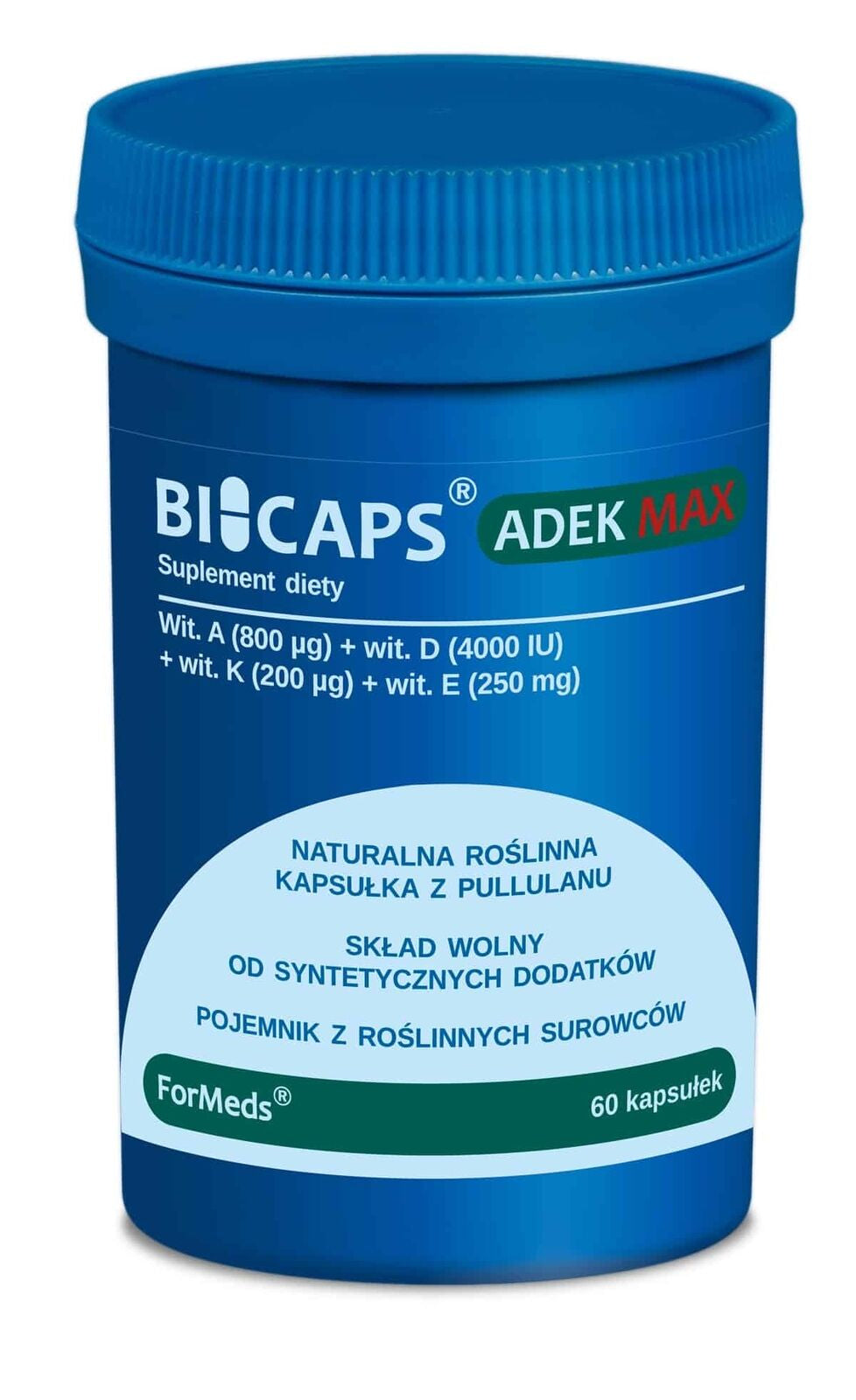 Formeds Bicaps ADEK Max (Vitamin A, D, E, K2 MK7) 60 Capsules