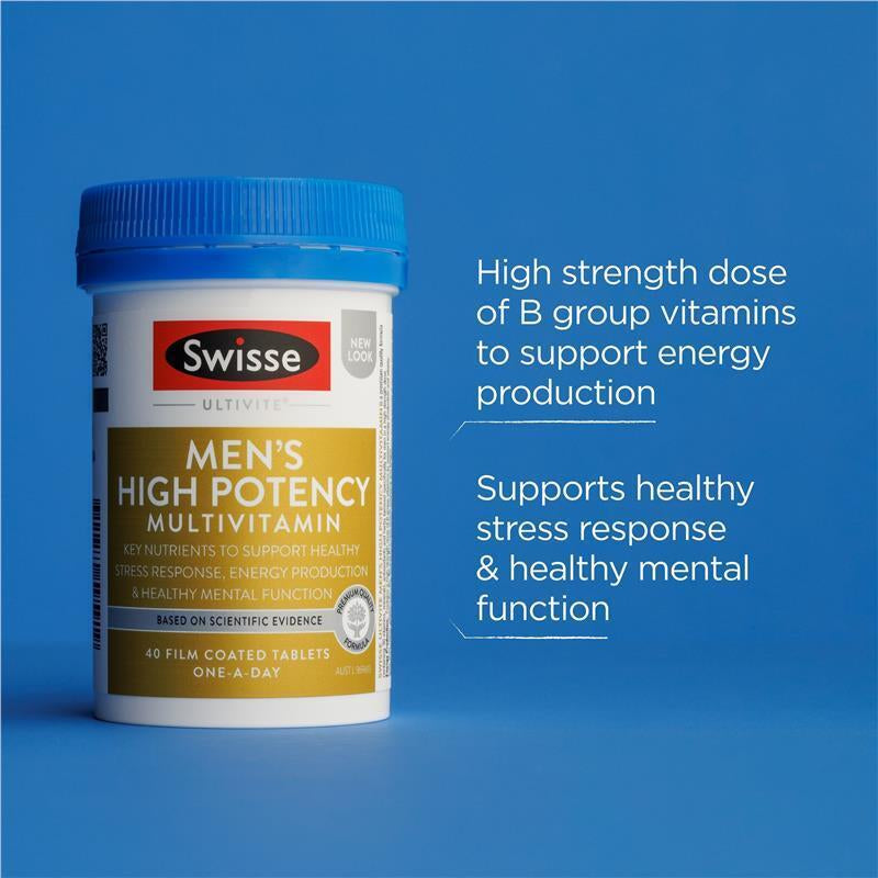 Swisse Men'S Ultivite Power Multivitamin 40 Tablets