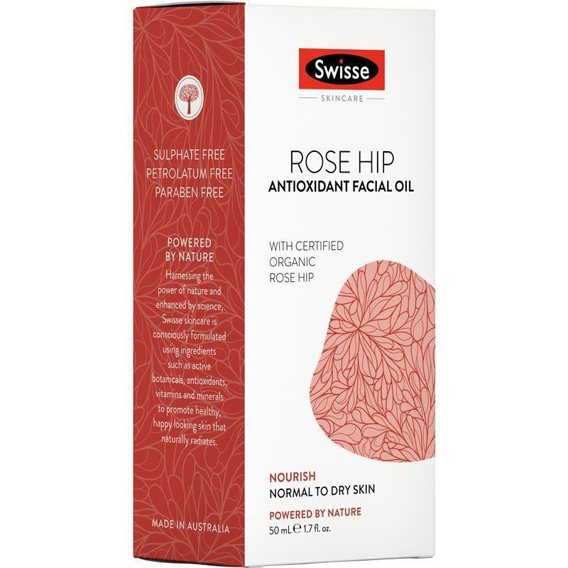 Swisse Skincare Rose Hip Antioxidant Facial Oil 50Ml