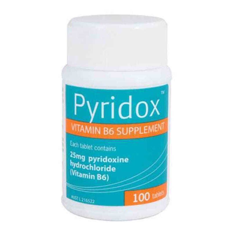 Pyridox Vitamin B6 Supplement 100 Tablets