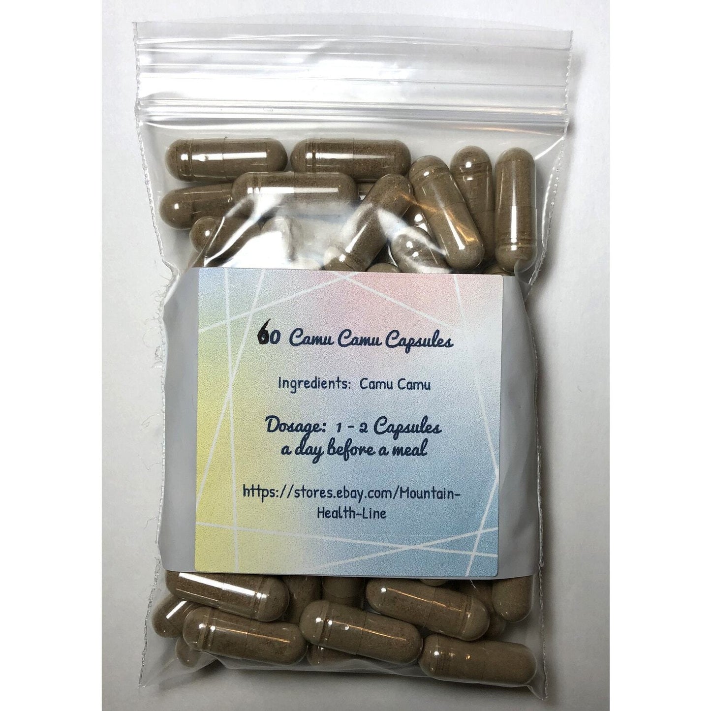 Boost Your Wellness with 60 Handcrafted Camu Camu Herbal Capsules: 500Mg Vn