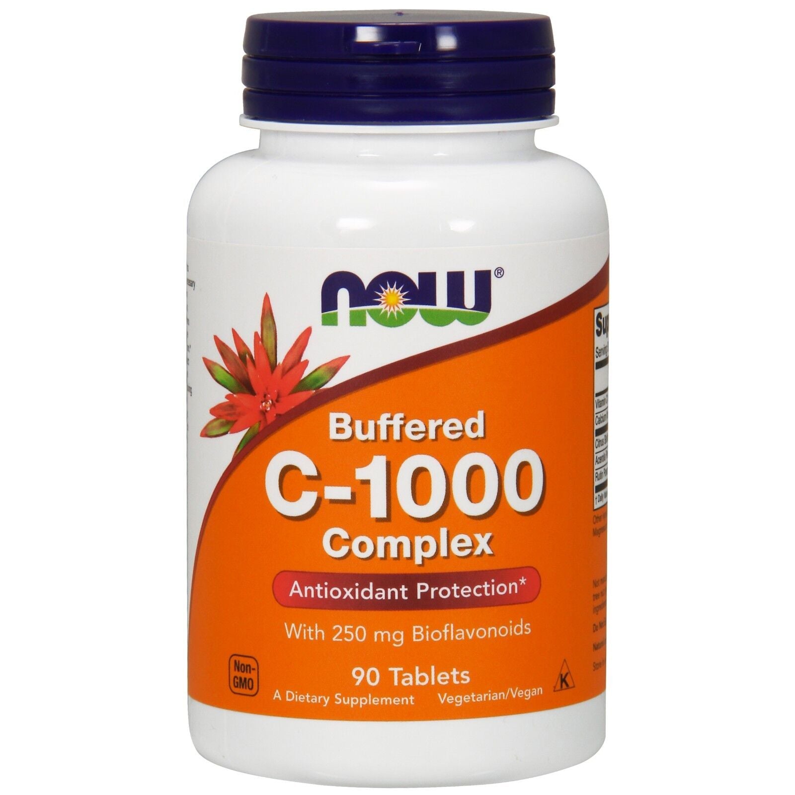 NOW Foods Vitamina C-1000 Complejo, Tamponado, 90 Tabletas