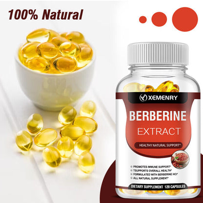 Berberine Extract 1800Mg - High Absorption, Heart Health Support Supplements