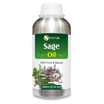 Sage (Salvia Officinalis) 100% Pure & Natural Essential Oil - [10Ml - 25 L]