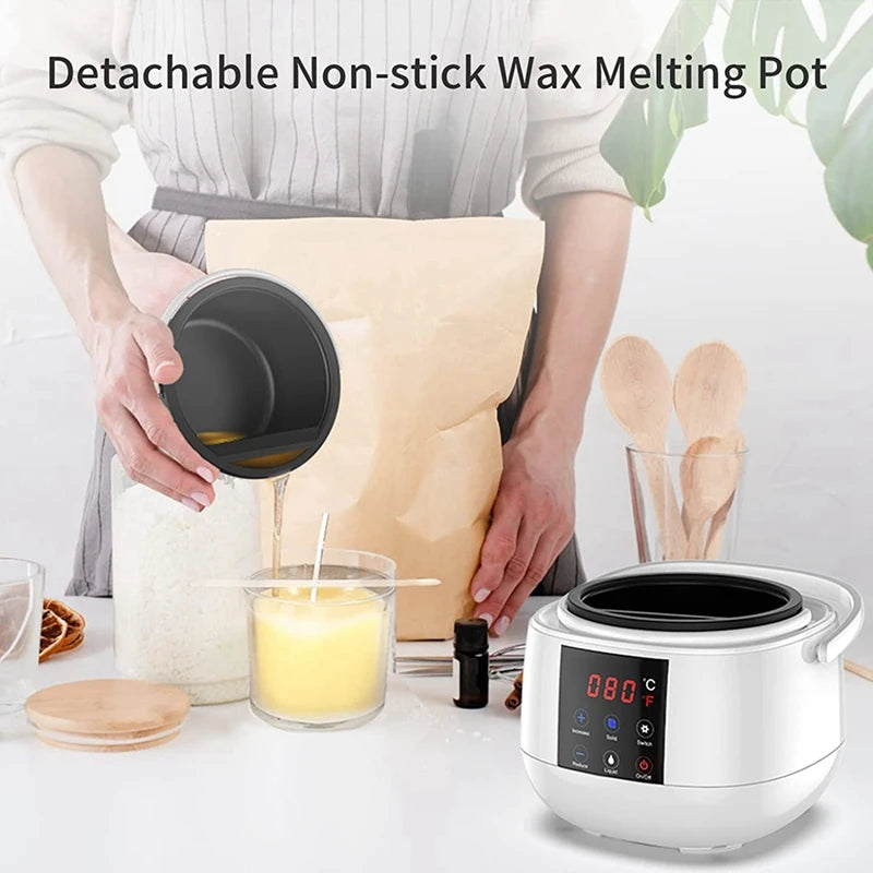 Candle Making Wax Melting Pot,Wax Melter for Candle Making,Led Temperature Display