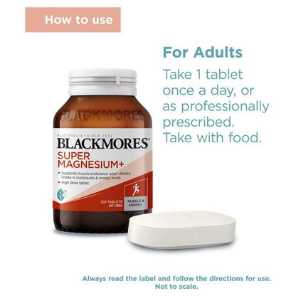 Blackmores Super Magnesium plus 100 Tablets