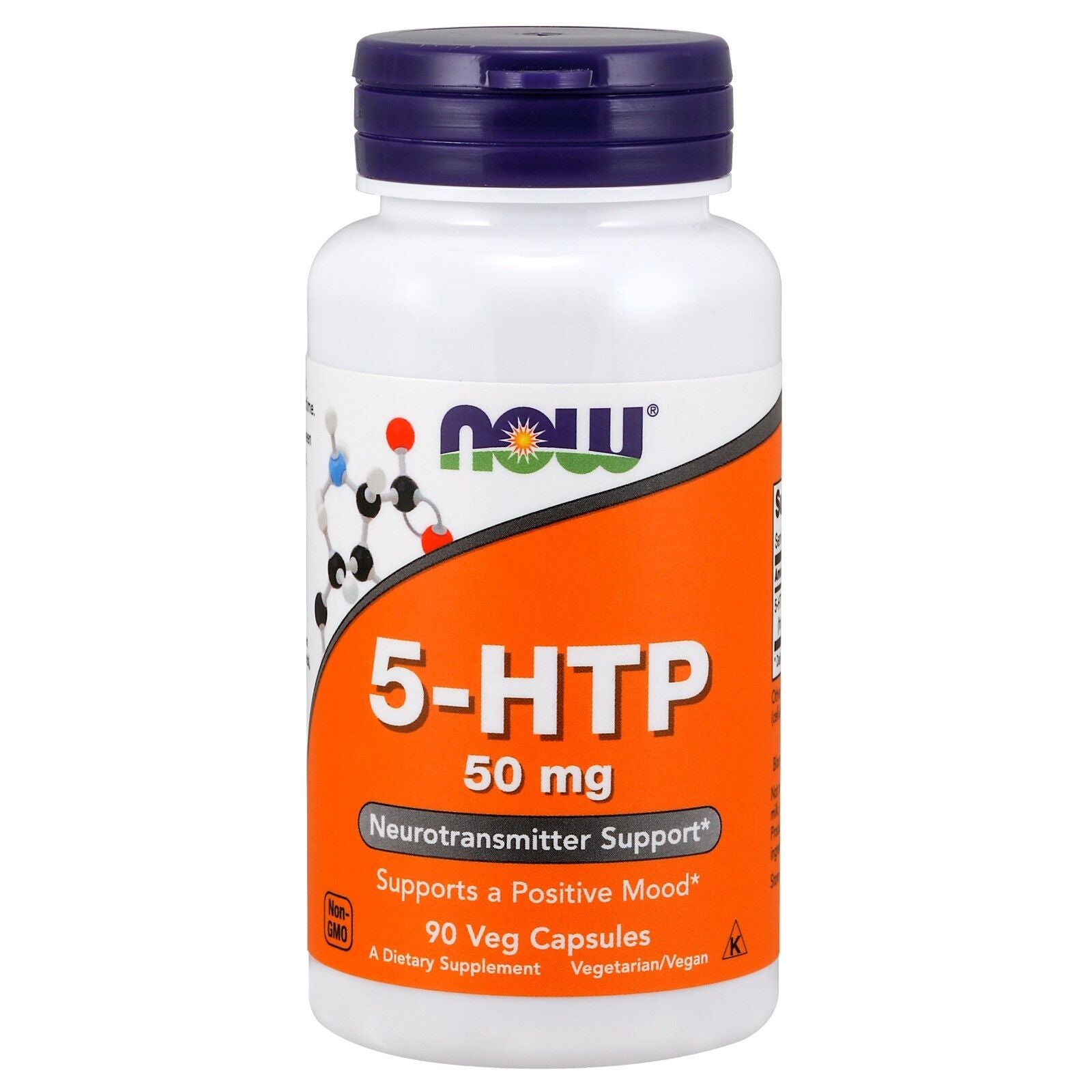 NOW Foods 5-HTP, 50 Mg, 90 Veg Capsules - Neurotransmitt