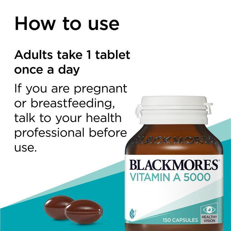 Blackmores Vitamin a 5000IU 150 Capsules