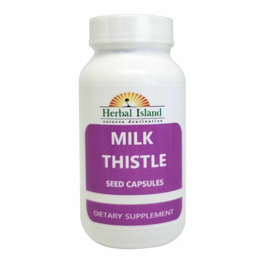 Milk Thistle Seed Powder Capsules - 120 Count 500Mg Each - Silybum Marianum