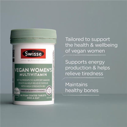 Swisse Vegan Womens Ultivite 60 Tablets