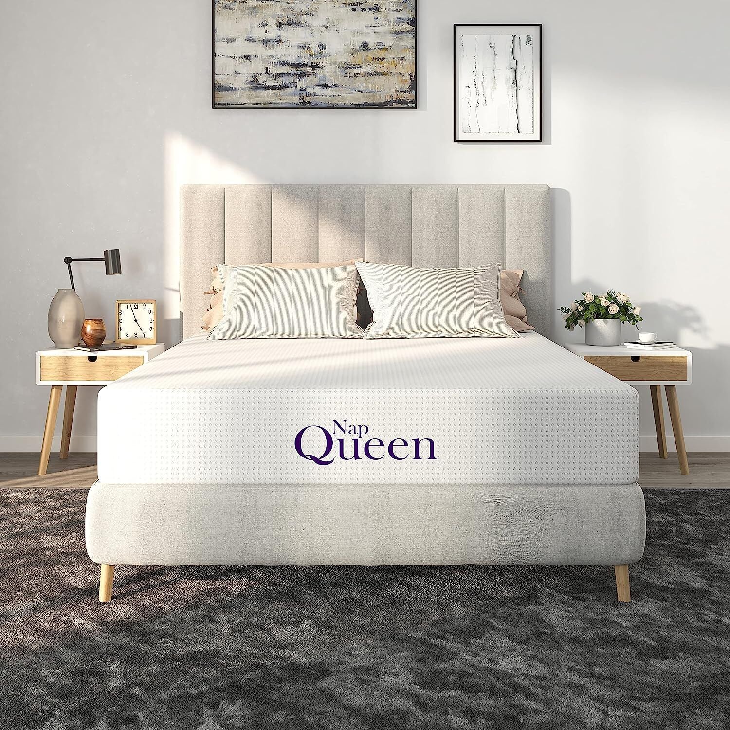 Napqueen Bamboo Charcoal 12'' Memory Foam Mattress