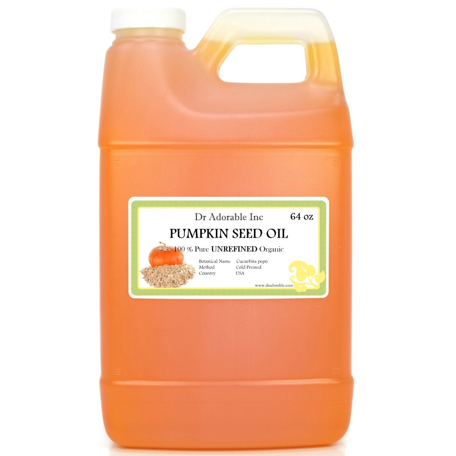 Unrefined Pumpkin Seed Oil 100% Pure 2Oz 4Oz 8Oz 12Oz 16Oz up to Gallon Organic