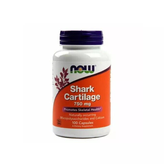 Shark Cartilage 750Mg 100 Capsules Supports Skeletal Health