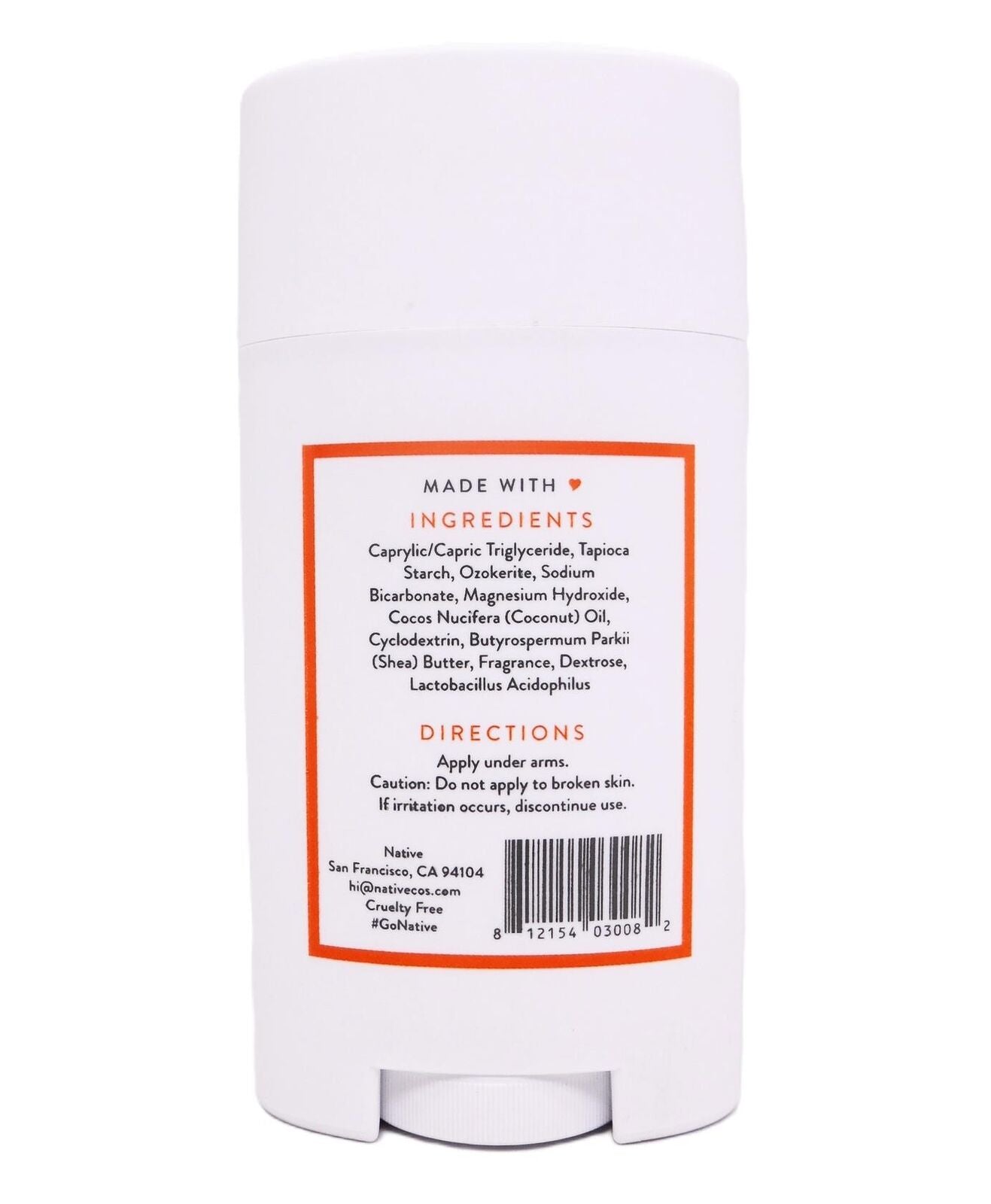 Native Paraben & Aluminum Free Deodorant - Citrus & Herbal Musk - 2.65 Oz.