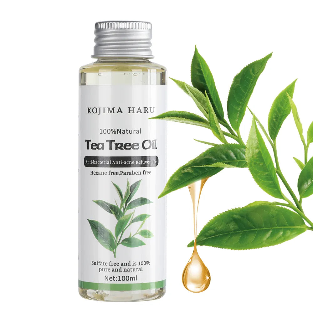 100Ml Natural Organic Tea Tree Oil Massage Face and Body Oil Relaxing Moisturizing Hydrating Best Skincare Control Product