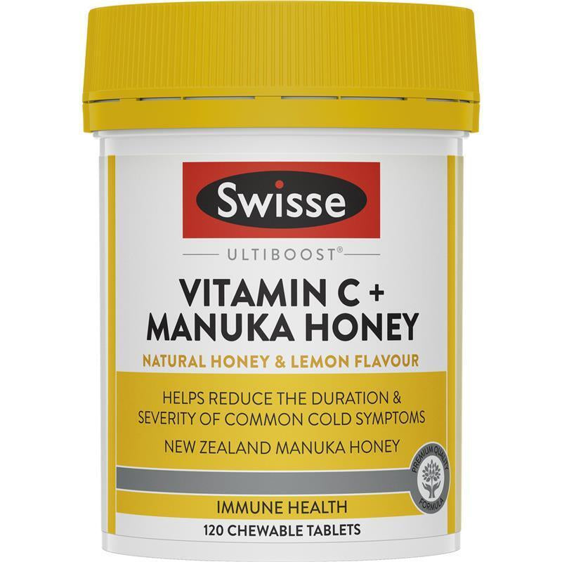 Swisse Vitamin C + Manuka Honey 120 Tablets