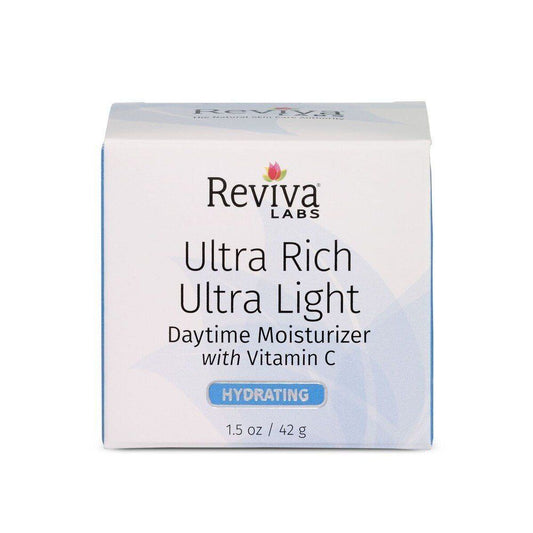 Reviva Ultra Rich Ultra Light Daytime Moisturizer W/ Vitamin C 1.5 Oz Cream