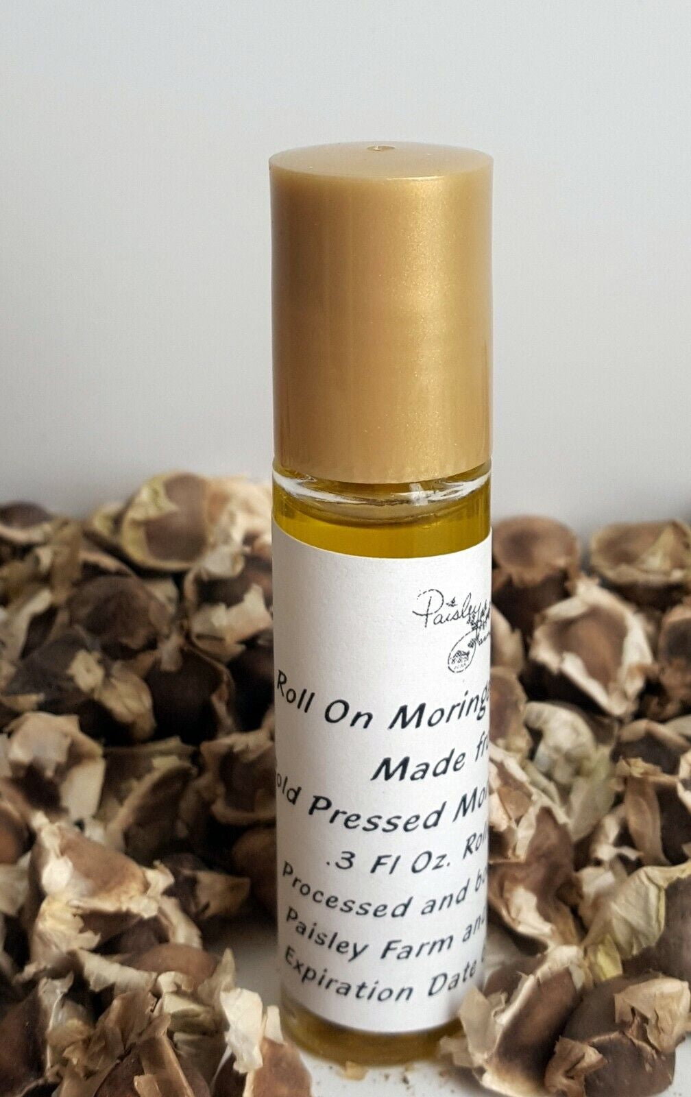 Moringa Oleifera Seed Oil - Roller Top Bottle - All Natural - Made in USA