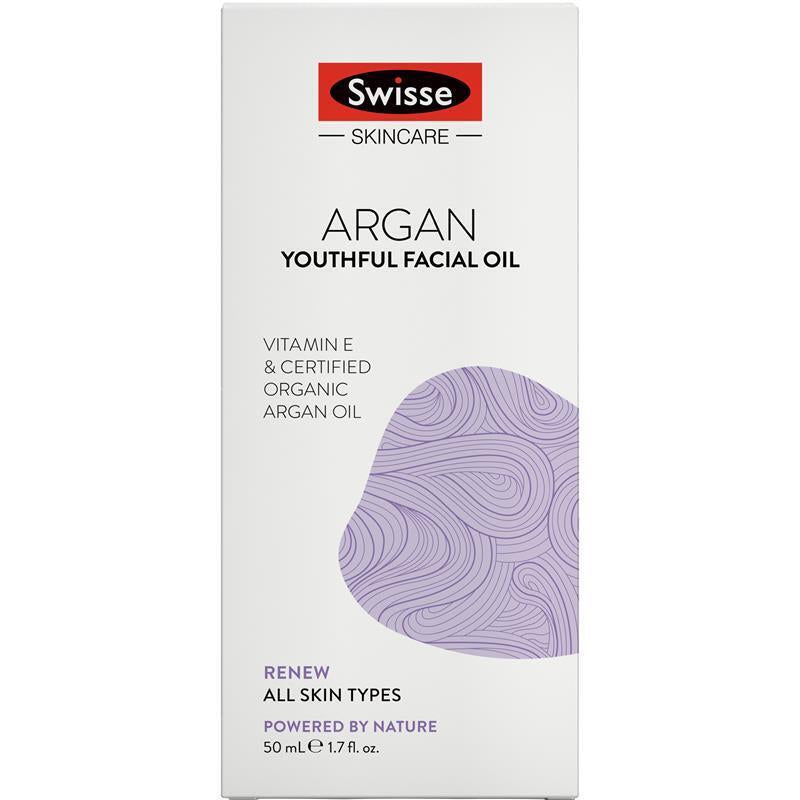 Swisse Skincare Argan Youthful Facial Oil 50Ml