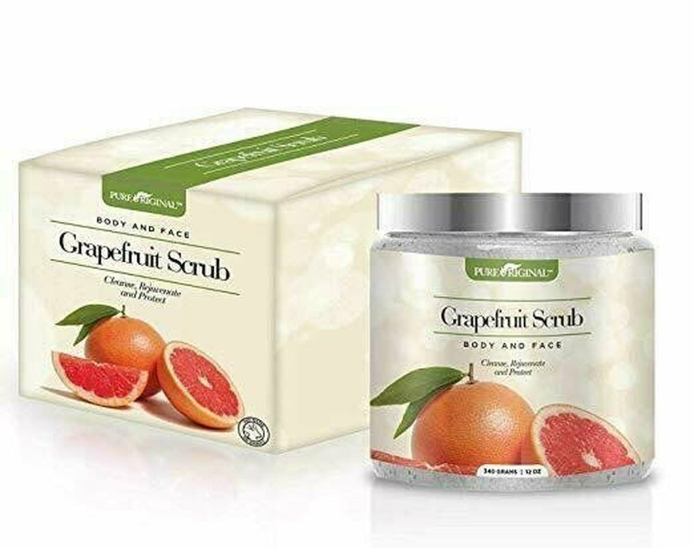 Grapefruit Scrub for Face & Body--Deep Cleansing Exfoliate Acne by Pure Original