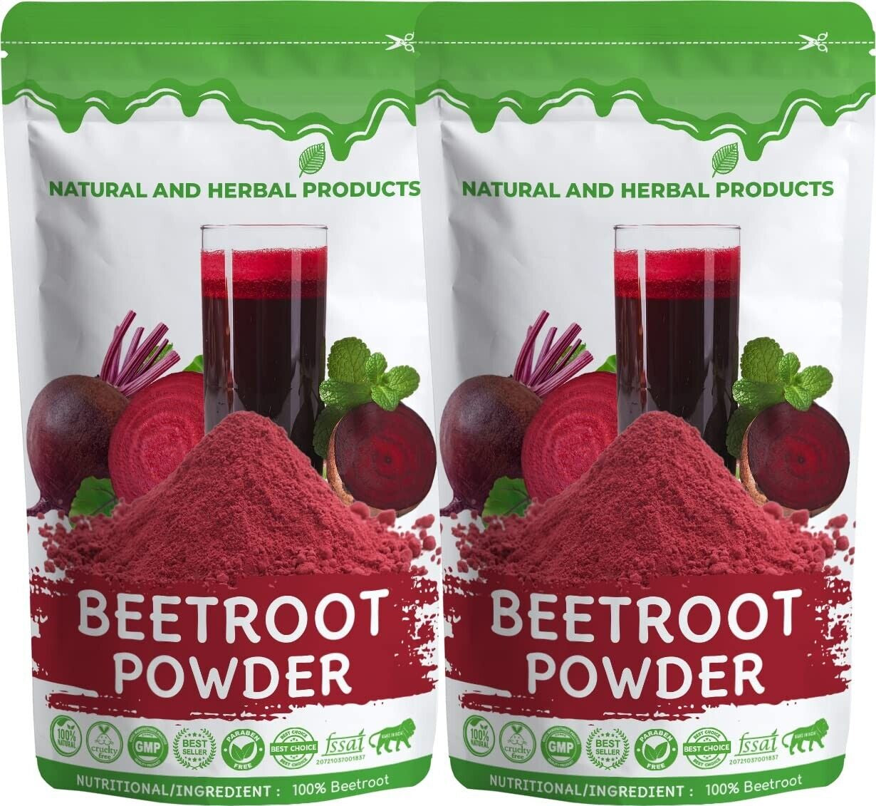 Combo Organic & Natural Beetroot Powder for Skin Care 100 Gram Pack of 2