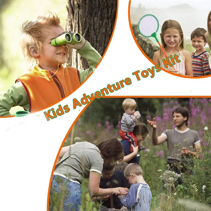 Kids Adventure Fishing Toys Kit 12PCS Outdoor Nature Exploration