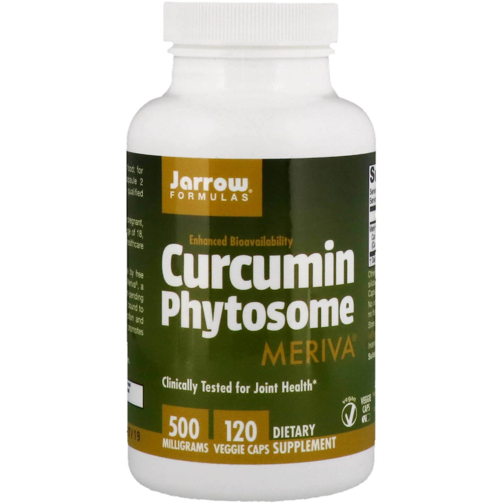 JARROW FORMULAS Curcumin Phytosome 500Mg Meriva 60/120 Capsules