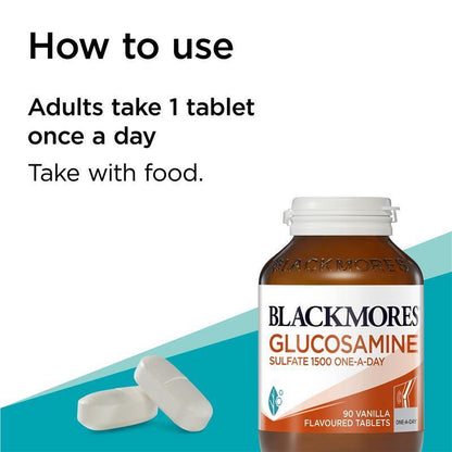 Blackmores Glucosamine Sulfate 1500Mg One-A-Day 90 Tablets