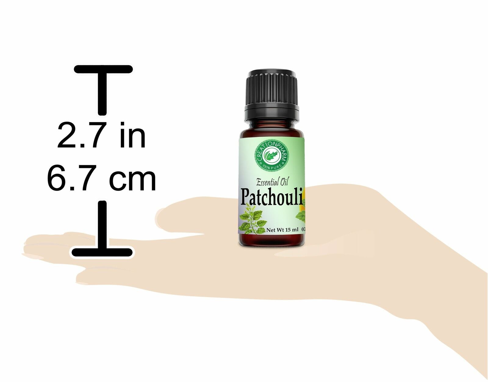 Patchouli Essential Oil 100% Pure Creation Pharm - Aceite Esencial De Pachuli