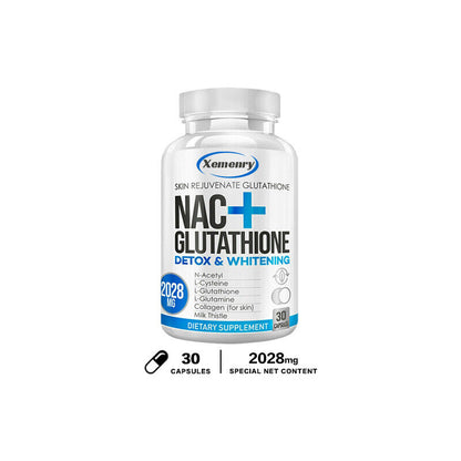 NAC+ Glutathione -Supports Liver & Respiratory Health, Anti-Aging - Antioxidants