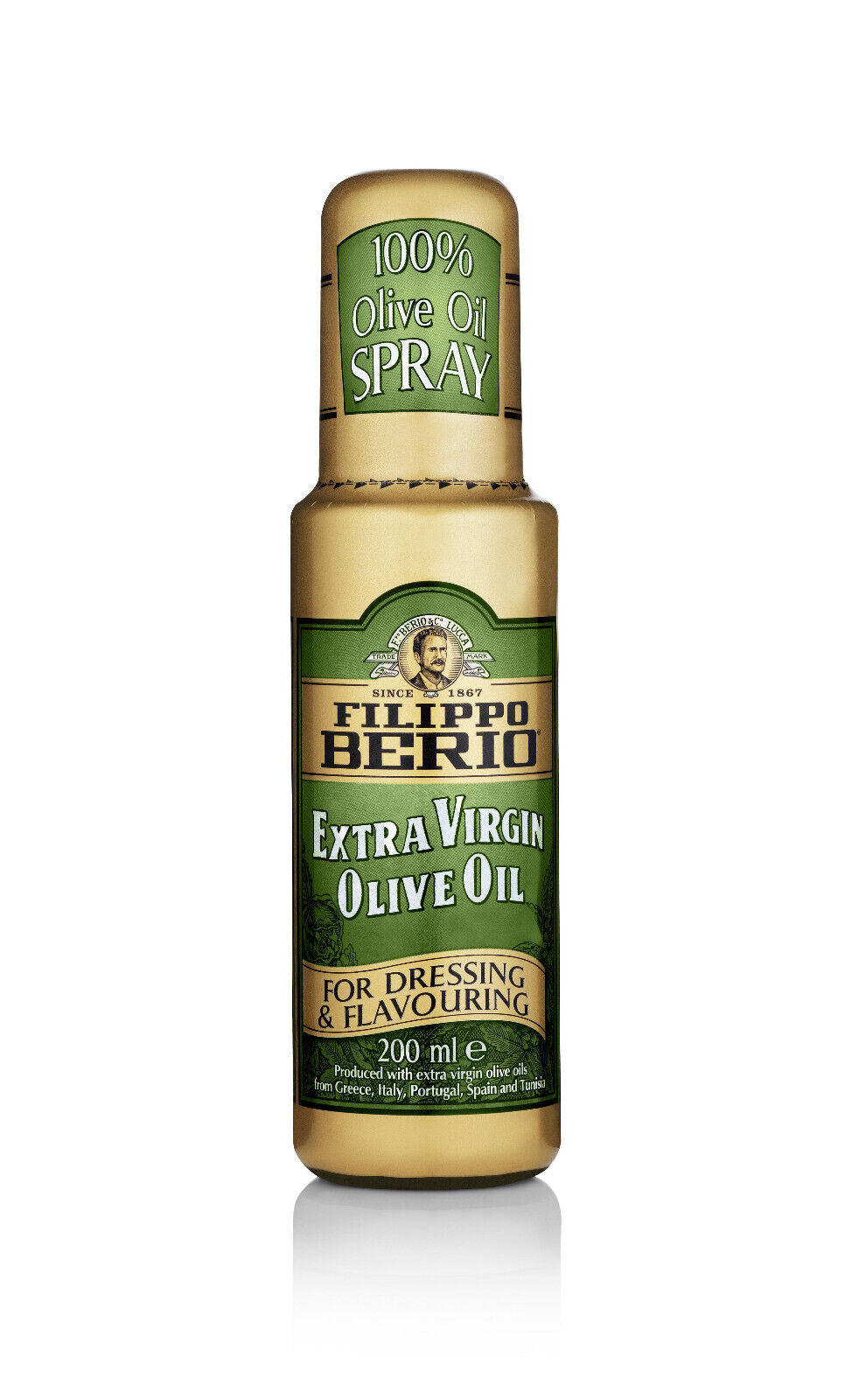 FILIPPO BERIO Extra Virgin Italian Olive Oil Spray Bottle 200Ml 6.7 Fl Oz