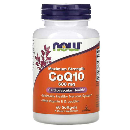 Maximum Strength Coq10 600Mg (With Lecithin and Vitamin E) 60 Softgels